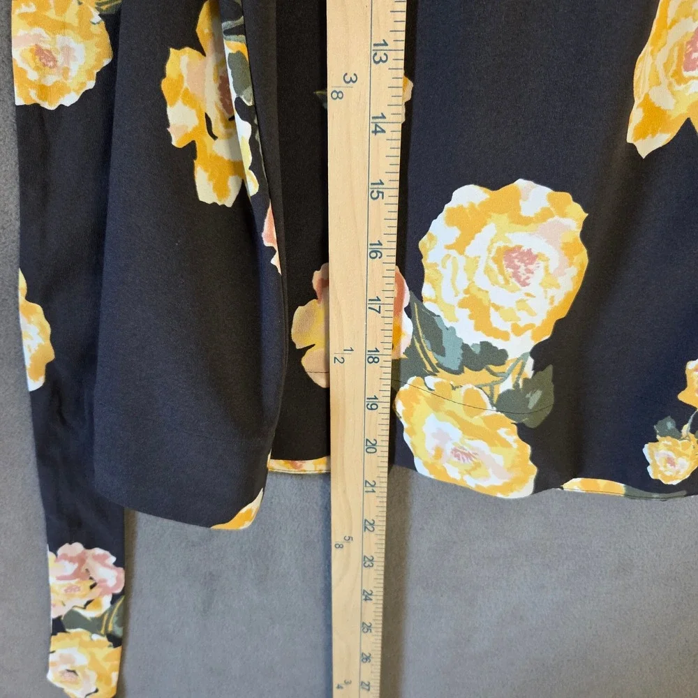 LOFT Outlet Floral Tie A-Line Skirt Women's Large Rose Casual Office Cottage